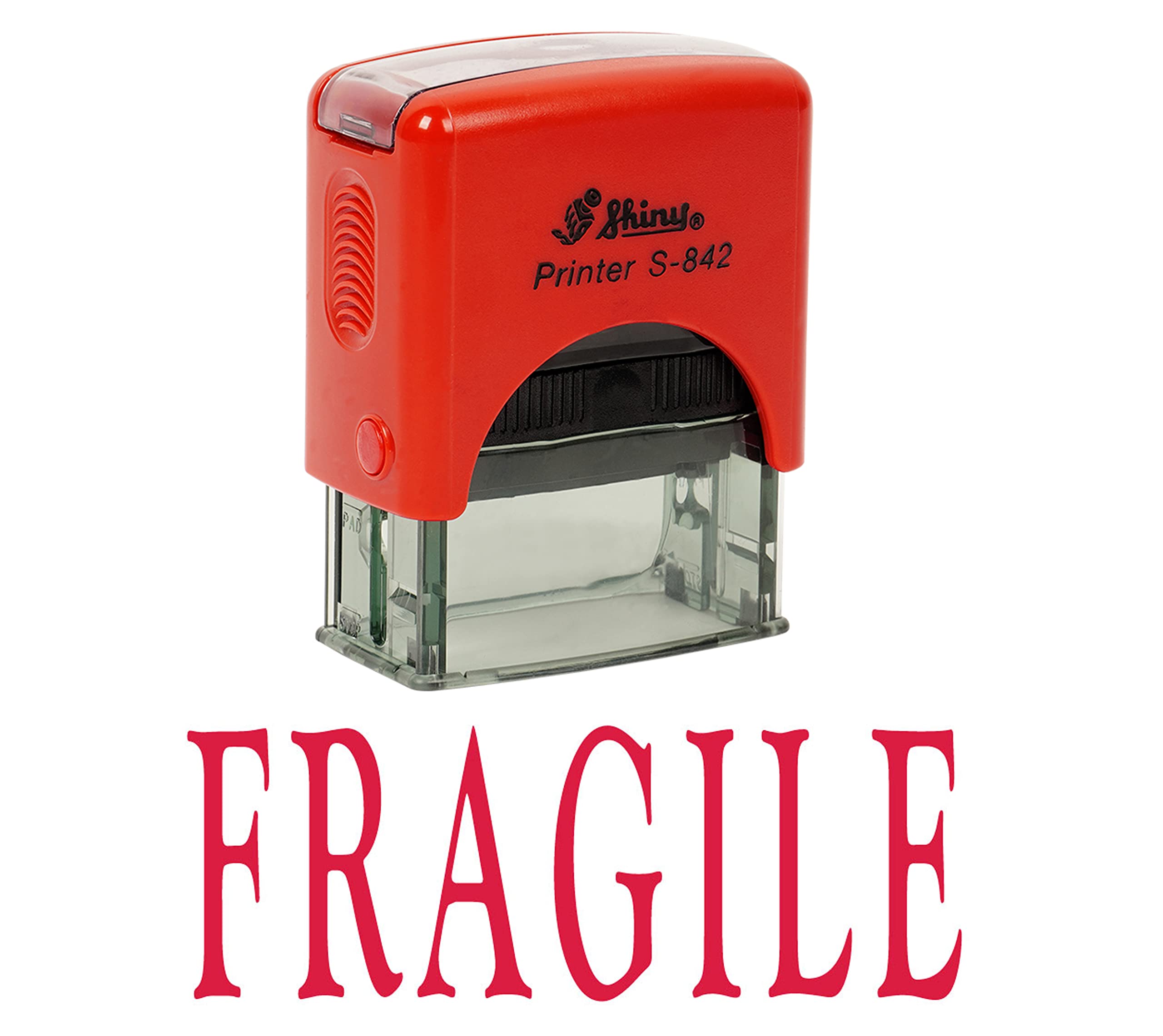 Fragile Self Inking Rubber Stamp Office Stationary Custom Shiny Stamp