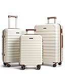 LIGHT FLIGHT Luggage Sets, 3 Piece Durable Suitcase