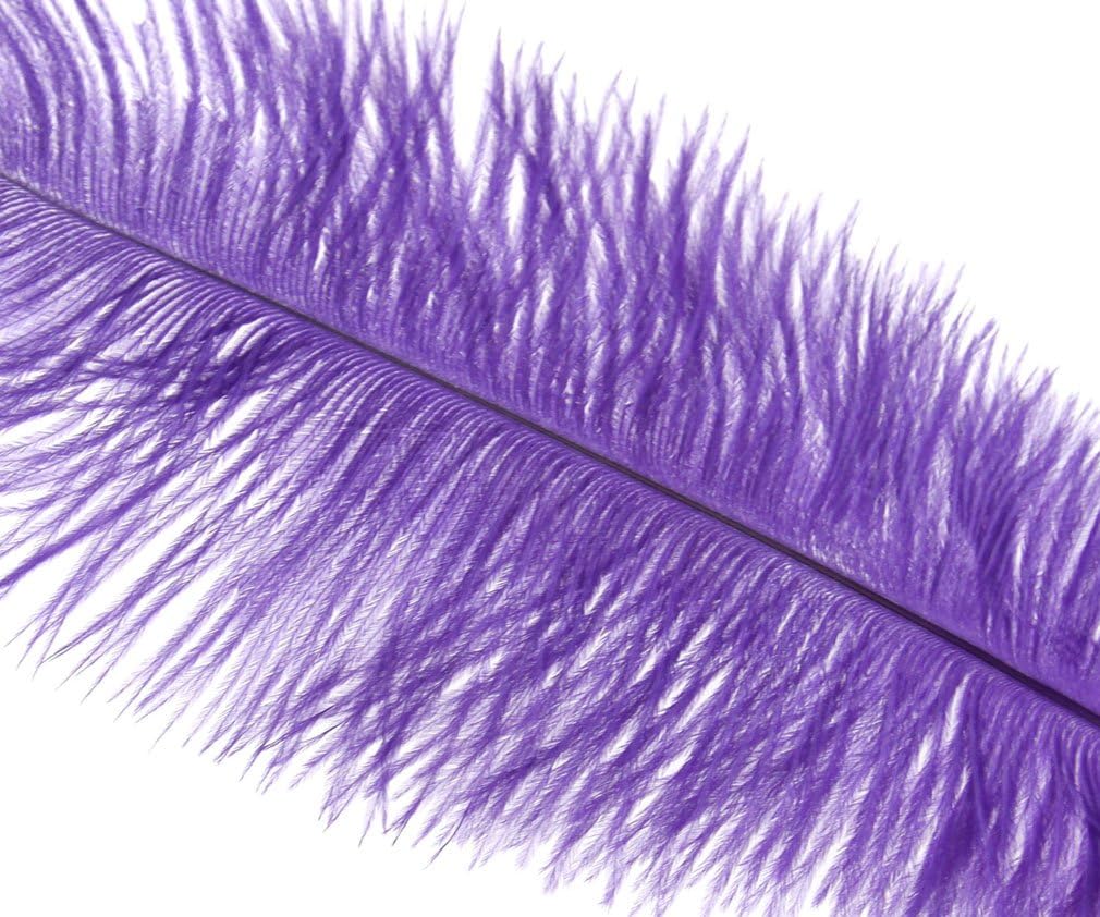 OTOTEC 10 x Arts Crafts Ostrich Feathers Fluffy 10"-12" Long Purple - Image 5