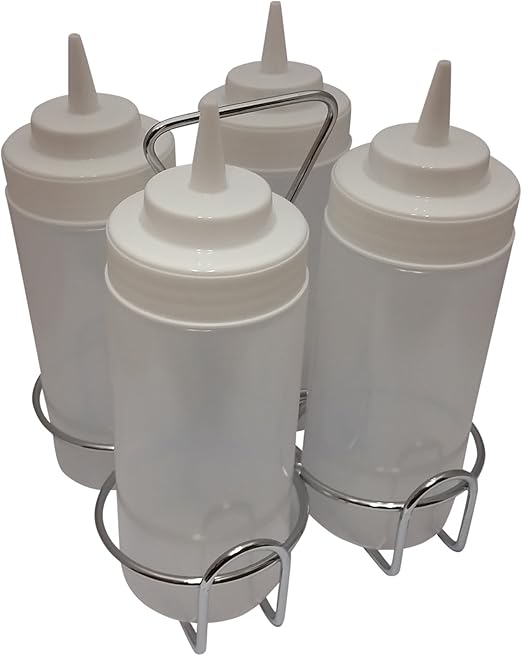 Oil Water and Sauces Griddle Bottle Set with Caddy