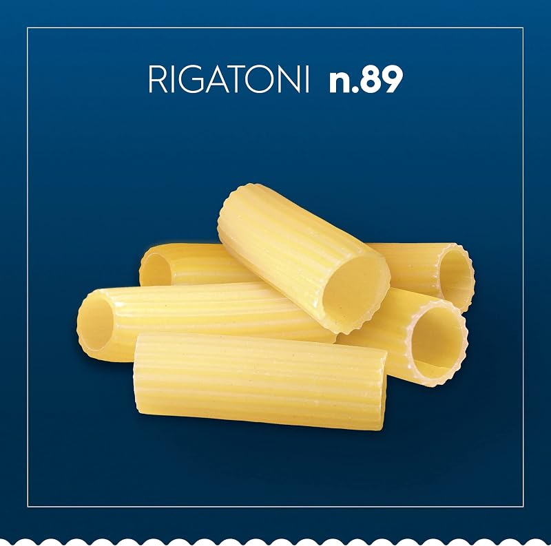 Pasta Rigatoni N. 89, Pasta Corta di Semola di Grano Duro, 500 g