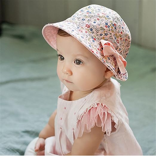 Chapeau Bob De Soleil Bebe Enfant Fille Coton Noeud Papillon Rose Amazon Fr Vetements Et Accessoires