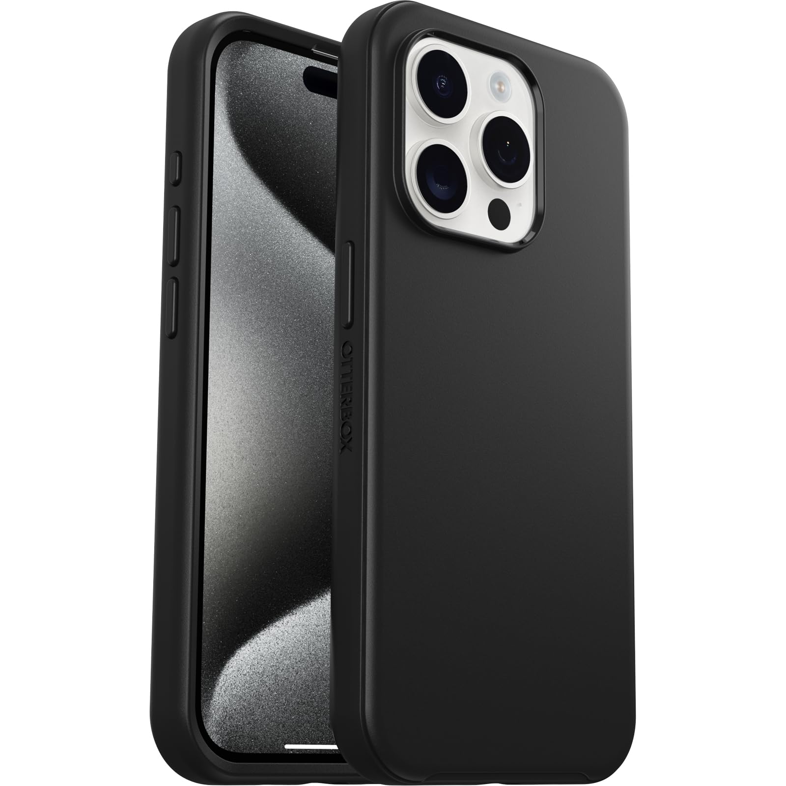 OtterBox Symmetry for MagSafe Case for iPhone 15 Pro, Shockproof, Drop proof, Protective Thin Case, 3x Tested to Military Standard, Black โ image 1