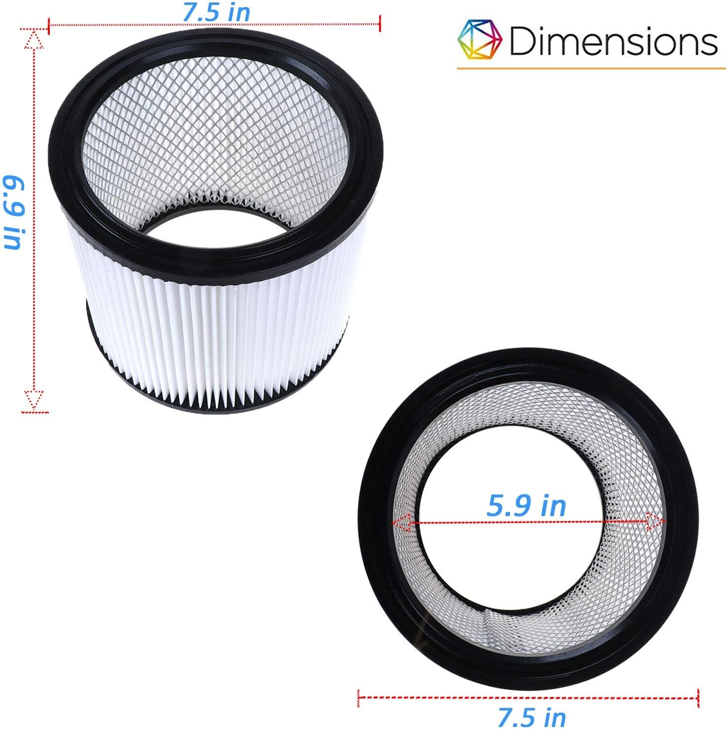90304 Cartridge Filter for ShopVac Filter 90304 9030400 90350 90333