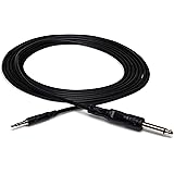 Hosa CMP-103 1/4" TS to 3.5 mm TRS Mono Interconnect Cable, 3 Feet