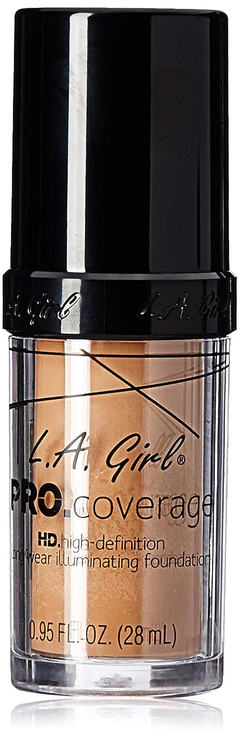 L.A. Girl Pro Coverage Liquid Foundation, Beige, 0.95 Fl Oz