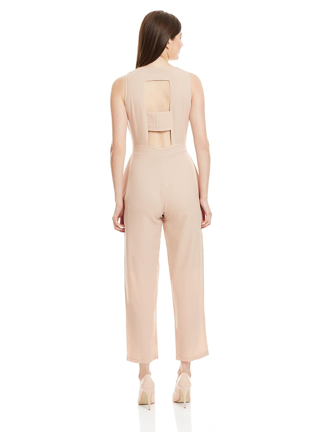 miss chase women's crepe straight jumpsuit