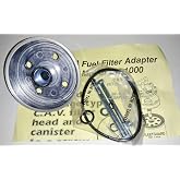 CAV Fuel Filter Conversion Adapter Compatible with Case IH International Kubota John Deere Ford New Holland Kubota &amp; More