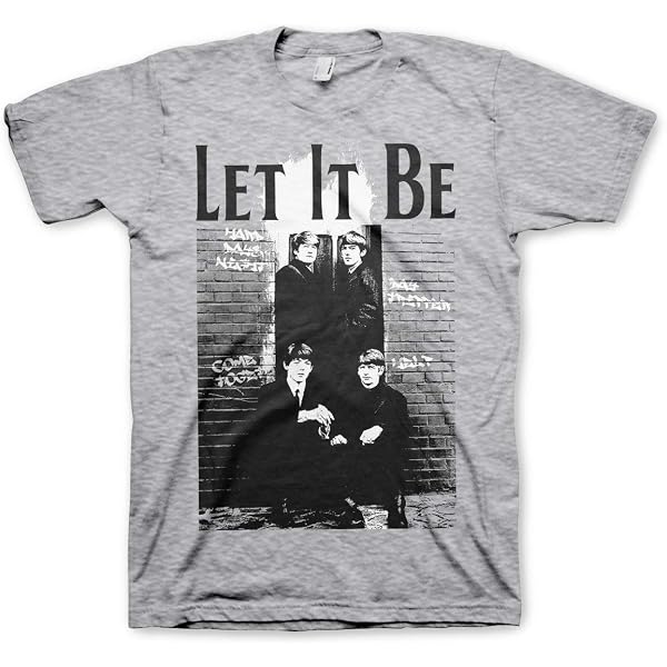 The Beatles 'Give Peace A Chance' John Lennon Official Mens T-Shirt - Black, X-Large