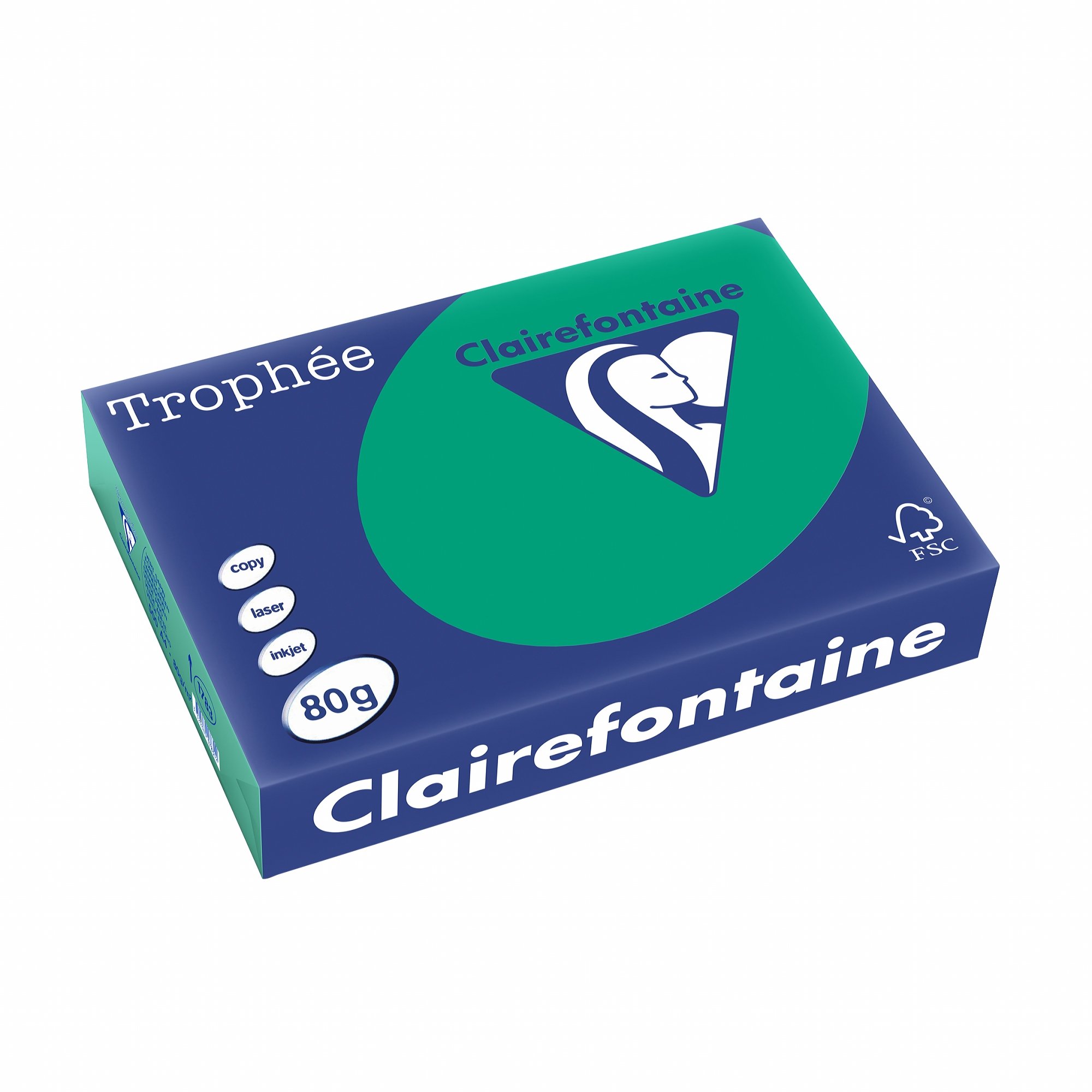 Clairefontaine Trophee 1783C Paper Fir Green A4 80 g 500 Sheets