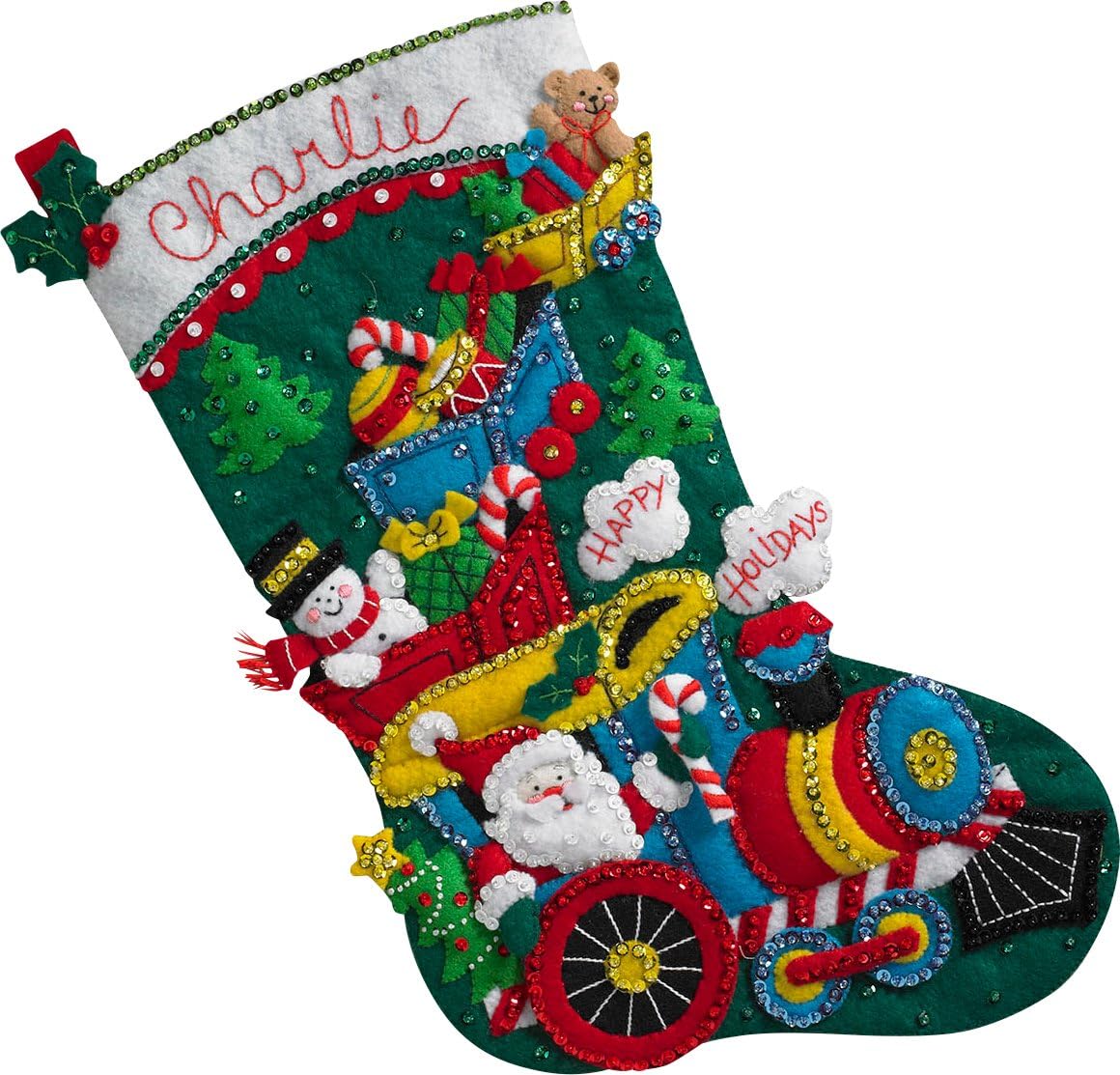 BUCILLA 86708 ChooChoo Santa Stocking Kit Amazon.ca Home & Kitchen