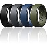 ThunderFit Men's Silicone Rings 10mm Wide 2.5mm