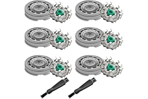 JIANCENGYU SH60 Replacement Shaver Heads Compatible with Philips Norelco Series 6000, Replacement Blades Compatible with Philips Electric Shaving Series 6000