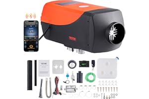 VEVOR 8KW Diesel Heater, Parking Heater with Automatic Altitude Adjustment, Max 18045 ft, Bluetooth App Control Diesel Air Heater, Remote Control and LCD, for Car SUV Trailer Camper Van Boat Garage