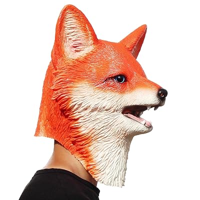 thumbnail image 2 of VALICLUD Halloween Mask Set Half Fox Costume Masks Decorations Cosplay 2 of 9