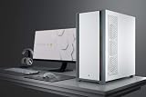 Corsair 5000D Tempered Glass Mid-Tower Case White Solid Front Panel view 2