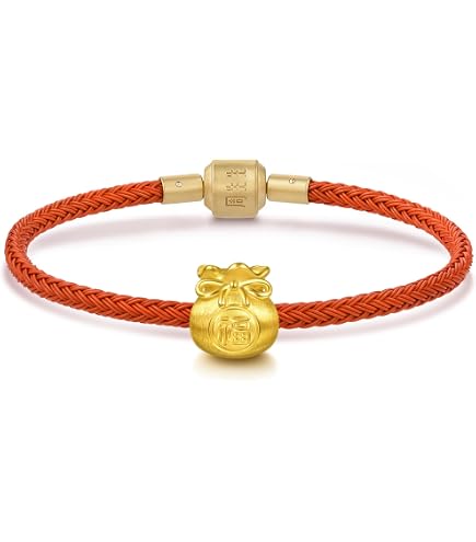 Amazon.com: CHOW SANG SANG Charm Bracelet for Women (Carol Red, 17