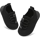 FEETCITY Baby Shoes Boys Girls First Walking Shoes Infant Sneakers Crib Shoes Breathable Lightweight Slip On Shoes