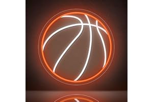 Basketball Neon Sign Room Decor for Teen Boys Bedroom Wall Art, Basketball Sport Decorations Gift for Boys 8 12 14 Yesrs Led 
