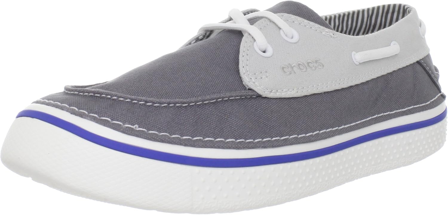 crocs canvas boat shoes