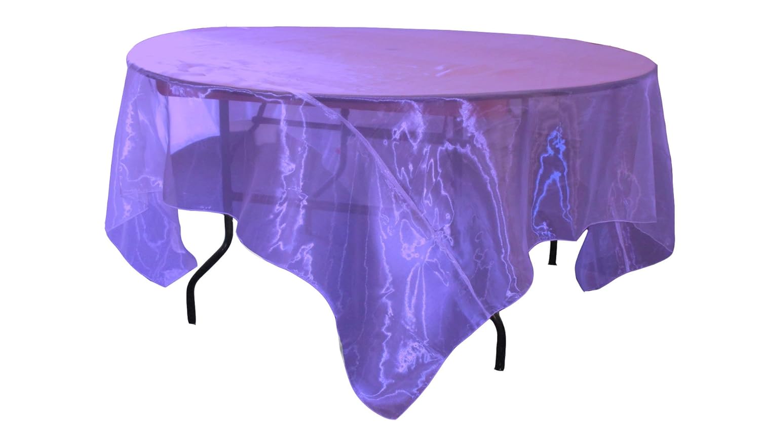 Best purple table cloth sheer