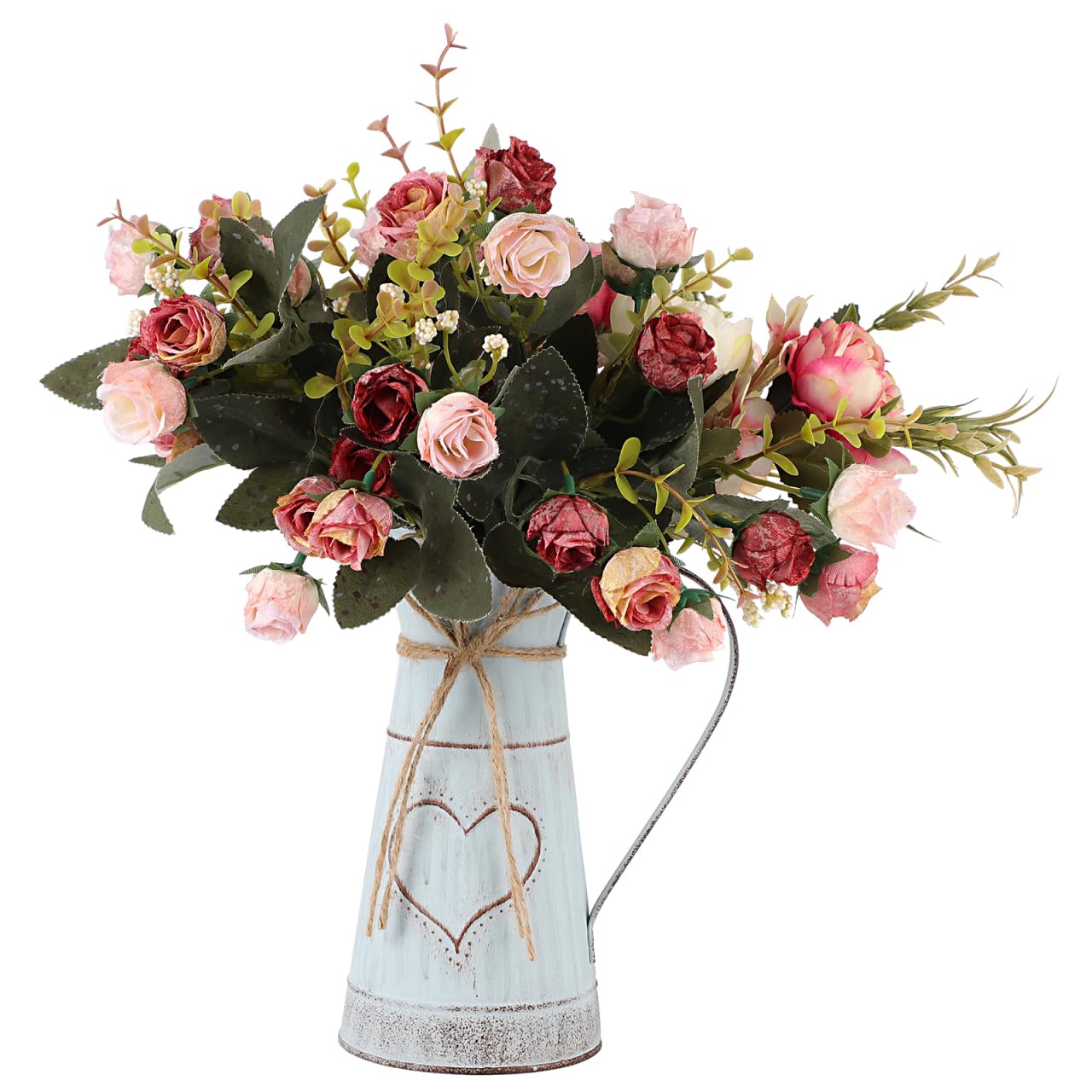 Heart-shaped Iron Plant Pot Decorative Flower Holder for Home Office Garden Stylish Metal Vase for Flower Arrangement Safe Plant Container Ornament