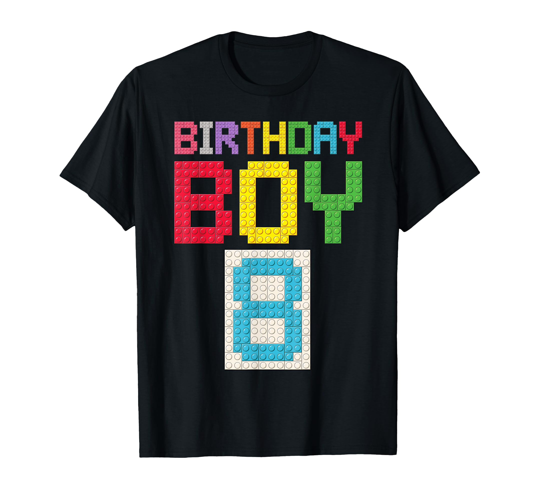 Photo 1 of 8th Birthday Boy Master Builder 8 Years Old Block Building T-Shirt