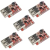 HiLetgo 5pcs DC-DC Buck Step Down Module 6-20V 12V/20V to 5V 3A USB Charger Module