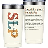 SpenMeta SLP Gifts for Women - Speech Language Pathologist Gift - Speech Therapy Thank You Birthday Christmas Gifts, 20oz Tumbler Cup