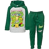 Teenage Mutant Ninja Turtles Fleece Pullover Hoodie and Pants Outfit Set Toddler to Big Kid Sizes (2T - 18-20)