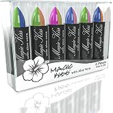 Pack of 6 Magic Kiss Color Changing Matte Lipstick set, Long Lasting Nutritious Lips Moisturizer Magic Temperature Color Change Lip Balm with Aloe Vera PH Lipstick Beauty Cosmetics Makeup MADE IN USA