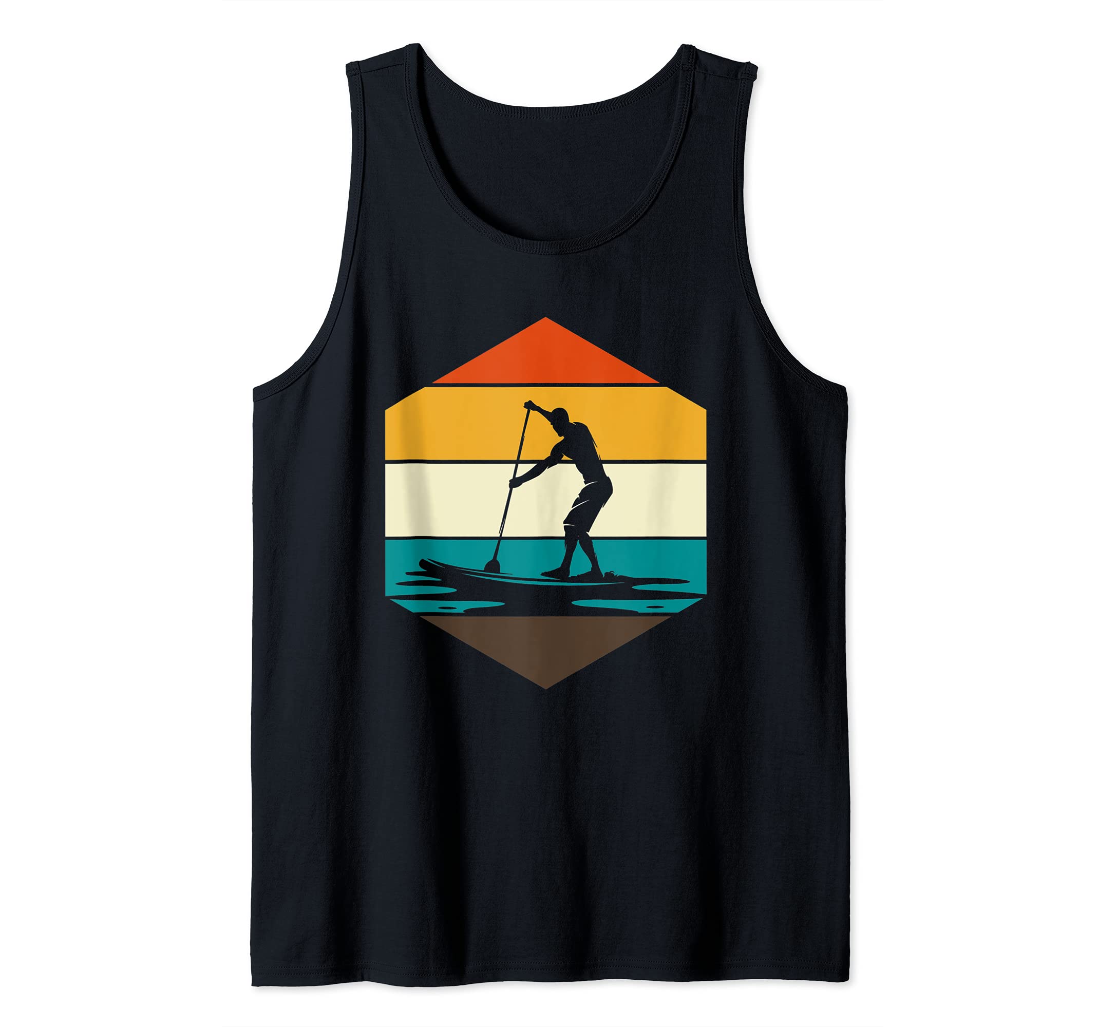 Paddleboard Stand Up Paddling Paddleboarding Retro SUP Tank Top