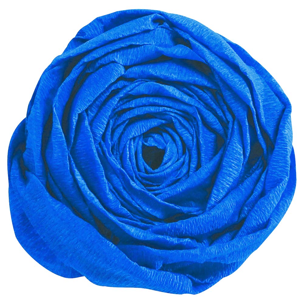 Clairefontaine 903013C Pack of 10 Sheets of Crepe Paper French Blue Format 2.50x0.50m Crepe 60% Elastic Resistant Creative leisure Arts Crafts activities