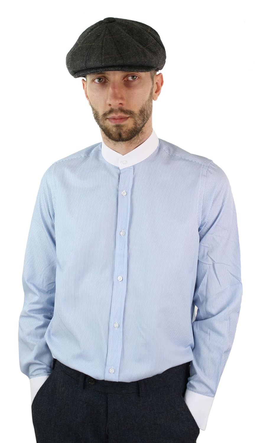 1920s Style Men's Shirts Peaky Blinders Shirts and Collars