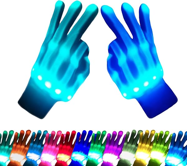 COLEDRE 12-Color LED Gloves