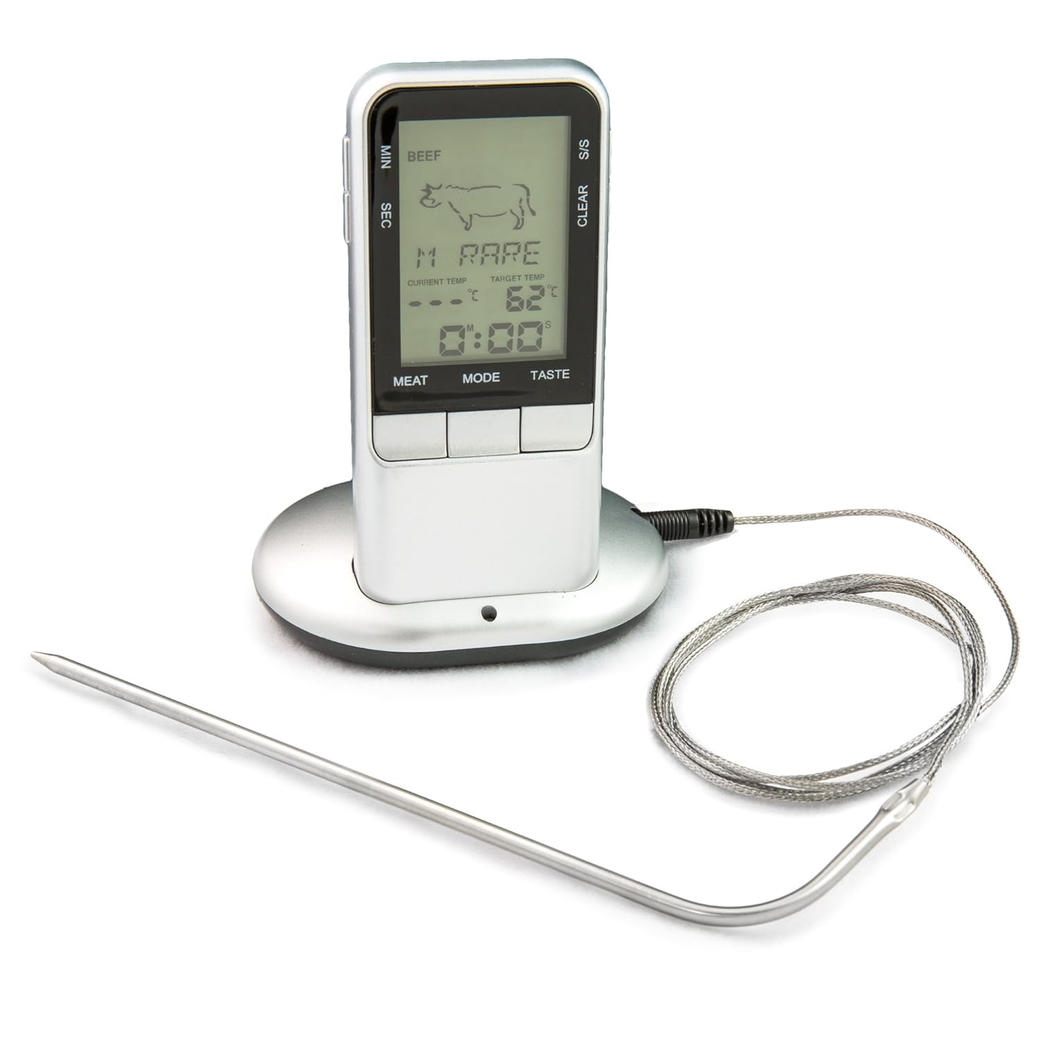 Kitchen Eze Wireless Meat Thermometer-Best Oven & Grill & BBQ, Smoker / Roasts, Steaks, Beef, Pork, Fish, Hamburgers