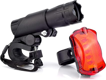 bicycle headlight and taillight set