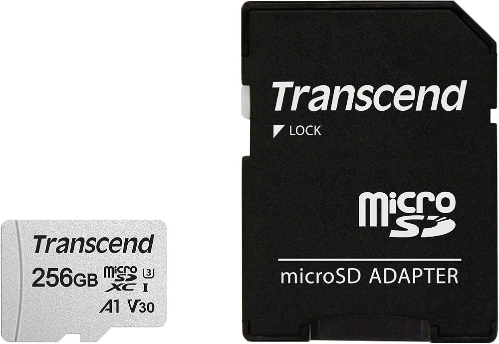 Transcend 256GB microSDXC A1 V30 UHS-I with Adapter for Switch Steam Deck GoPro