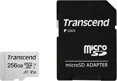 Transcend 256GB microSDXC A1 V30 UHS-I with Adapter for Switch Steam Deck GoPro