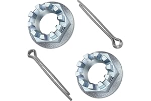 M MATI 2 Pcs Rear Axle Nuts with Pins for Honda Rancher 350 400 420 Foreman 400 450 500 520 Recon 250 Rubicon 500 520 Rincon 