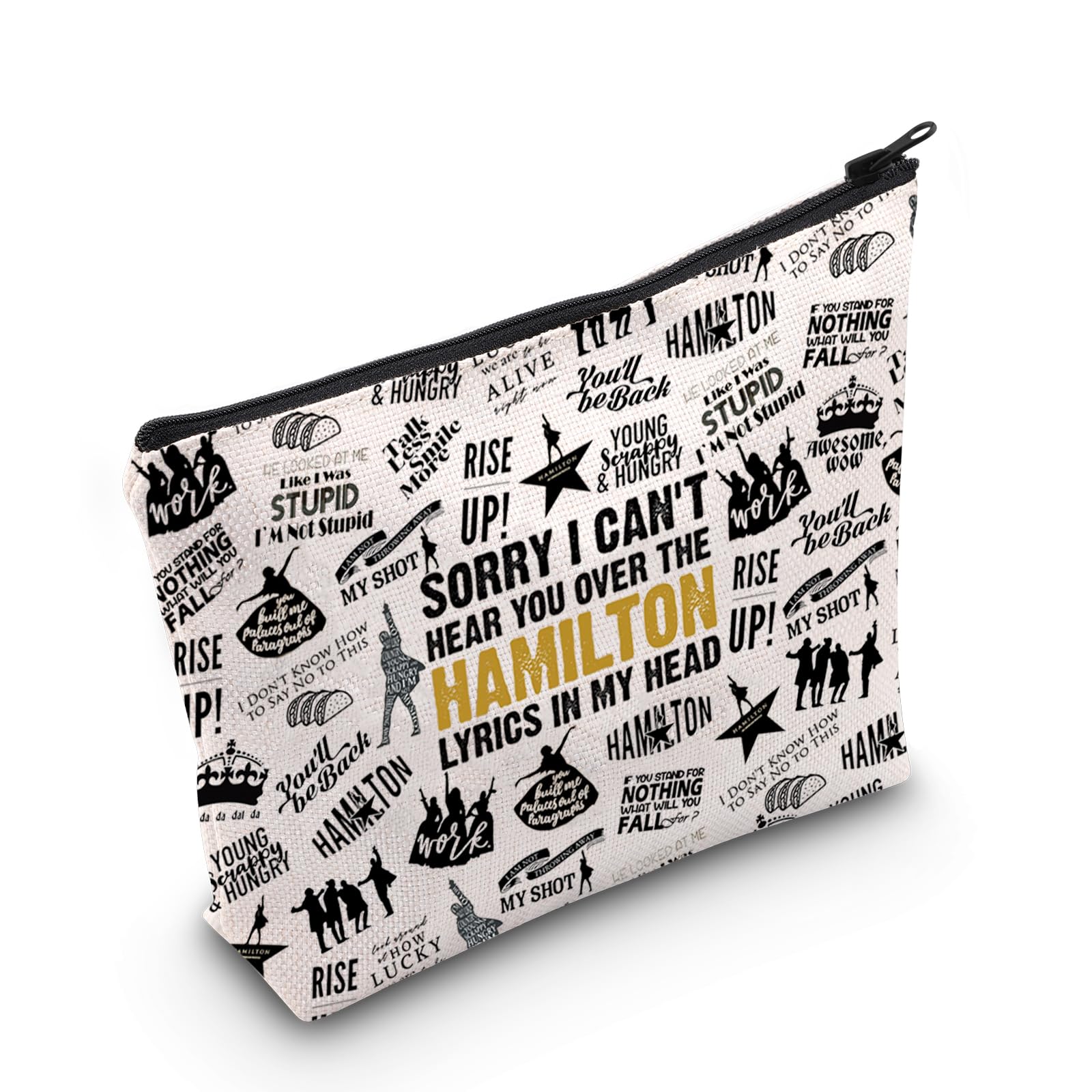 American Musical Makeup Bag Broadway Musical Lover Gift for Musical Lovers (Over The Hamilton Bag EU) — image 1