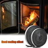 Udewo Flat Stove Rope 5m 10mm Fiberglass Self Adhesive Stove Glass Seal view 6