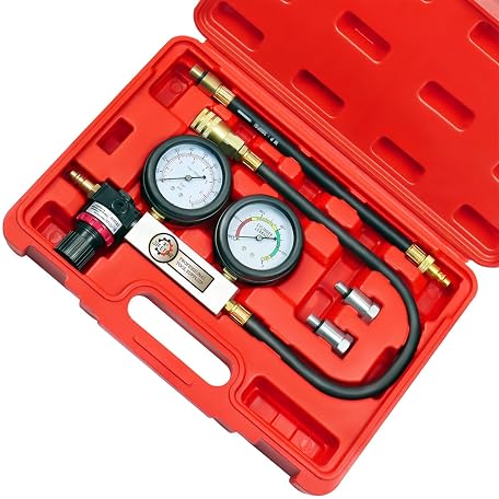Mua JIFETOR Cylinder Leak Down Tester Kit, Professional Dual Pressure
