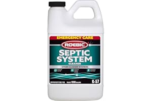 Roebic K-57-H K-57-H-3 Septic System Treatment: 1/2 Gallon, Clears Clogs, Restores Flow, Maintains Septic Systems for Optimal Performance