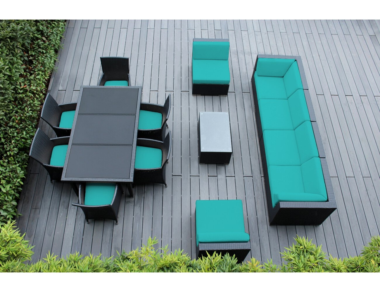 Ohana 14-piece set, the best high-end patio furniture around!