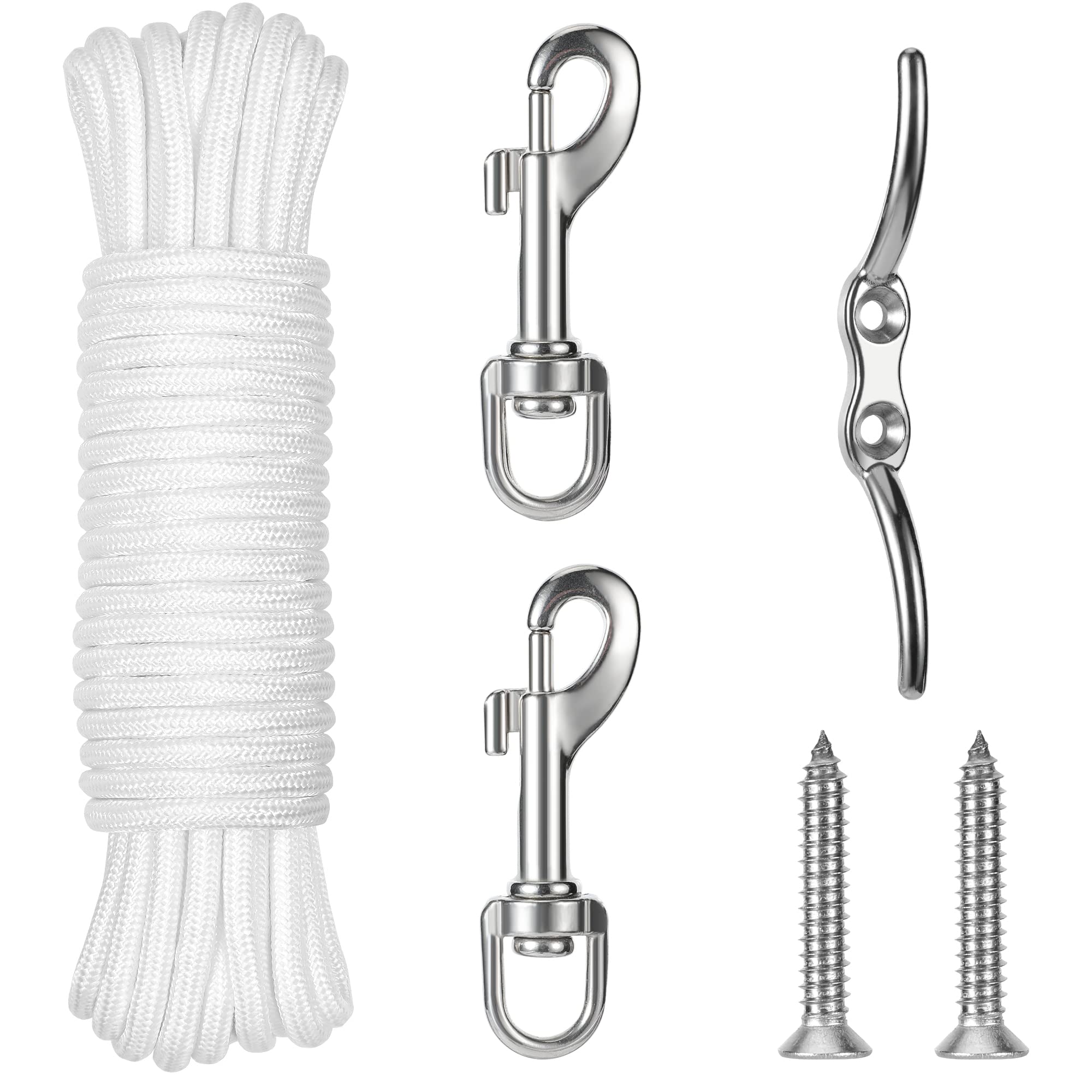 Pmsanzay 2 Pack Stainless Steel 316 Flag Pole Cleat 6 Inch
