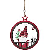 FOCO NFL Tampa Bay Buccaneers Wooden Gnome Circle Ornament – Officially Licensed Holiday Decoration