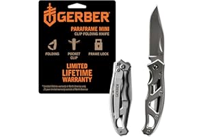 Gerber Gear Paraframe Mini Pocket Knife, 2.2" Fine Edge Small EDC Folding Knife with Safety Lock for Everyday Carry, Gifts for Men, Stainless Steel