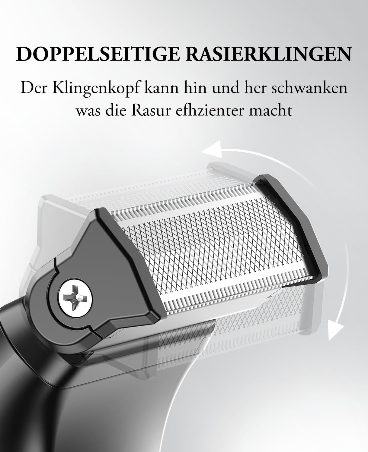 Intimrasierer Mann, kensen 2 in 1 Rasierer Herren Intimbereich Wasserdicht Körperrasierer Herren Typ-C Bodygroom Herren Nass Trocken Intim Rasierer Männer Beine Brust Achselhöhle Leiste Aufsteckkämme 2