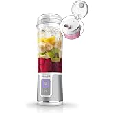 Ninja BC151WH Blast Portable Blender, Cordless, 18oz. Vessel, Personal Blender-for Shakes &amp; Smoothies, BPA Free, Leakproof-Lid &amp; Sip Spout, USB-C Rechargeable, Dishwasher Safe Parts, White (Renewed)